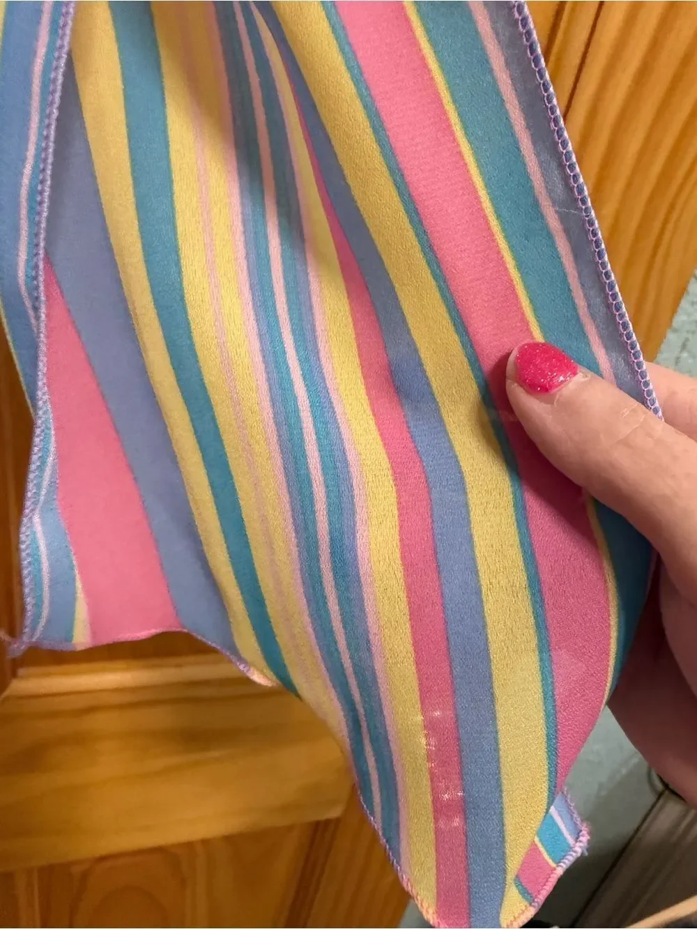 Beautiful Striped Pastel Scarf